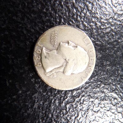 1939 WASHINGTON SILVER QUARTER