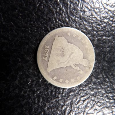 1877 SEATED LIBERTY SILVER QUARTER