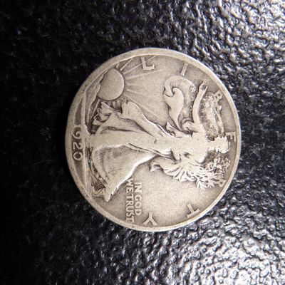 1920-D RARE DATE WALKING LIBERTY SILVER HALF DOLLAR