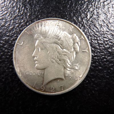 1927-D HIGH GRADE PEACE SILVER DOLLAR