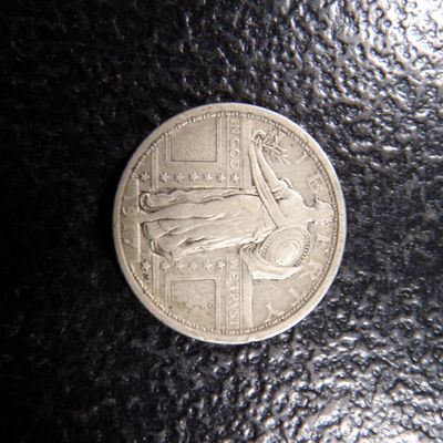 1917 T-1 KEY DATE STANDING LIBERTY SILVER QUARTER