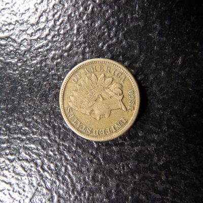 1860 COPPER NICKEL INDIAN CENT
