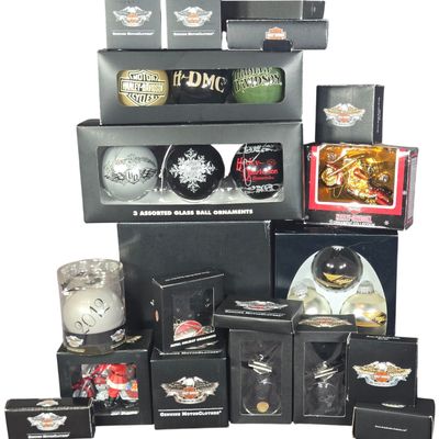 Genuine Harley-Davidson Holiday Ornaments and Tree Topper
