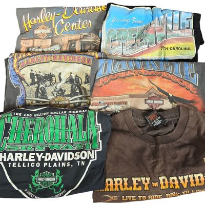 Vintage Harley-Davidson Dealership Graphic T-Shirts