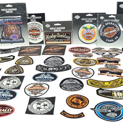 Harley-Davidson and Harley Owners Group Memorabilia Patches and Coasters