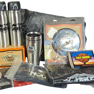 Harley-Davidson and HOG Collectibles including Die-Cast Banks and Accessories