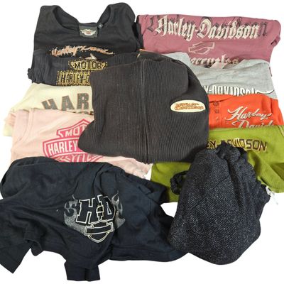 Eleven Women's Harley-Davidson Motorclothes Apparel Pieces featuring Dealer and Anniversary Graphics