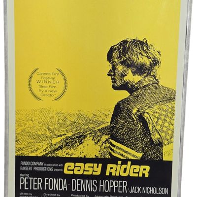 Original 1969 Easy Rider Theatrical Window Card Movie Poster