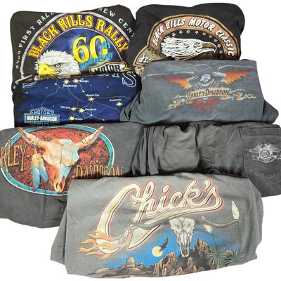 Seven Vintage Cotton Harley-Davidson and Sturgis Rally Garments