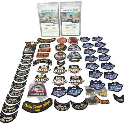 Harley-Davidson Harley Owners Group Memorabilia including Patches and Pins