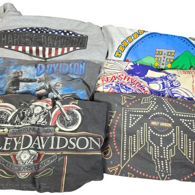 Six Vintage and Modern Harley-Davidson and H.O.G. Short Sleeve T-Shirts