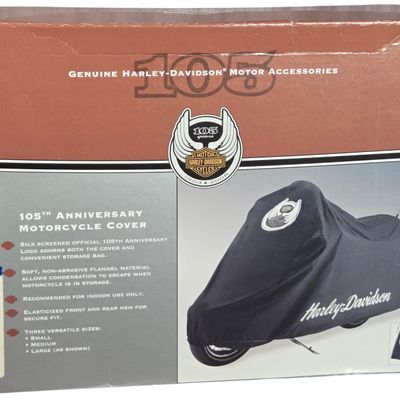One Genuine Harley-Davidson 105th Anniversary Flannel Indoor Motorcycle Cover 92482-08