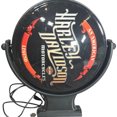 Harley-Davidson Illuminated Rotating Double-Sided Pub Light