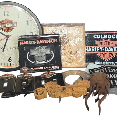 Harley-Davidson Wall Clock and Home Decor Accessories