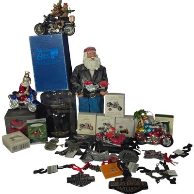 Harley-Davidson and Hallmark Keepsake Motorcycle Christmas Ornaments
