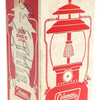 Sale Photo Thumbnail #152: NIB Coleman 200A red gas lantern