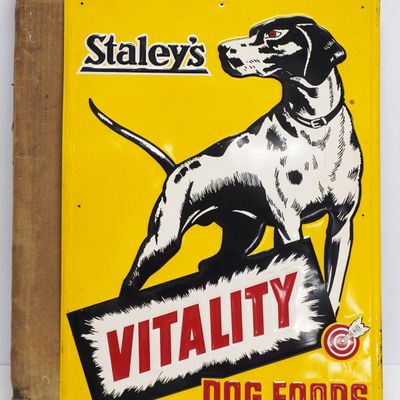 Sale Photo Thumbnail #386: Staley's Vitality Dog Foods sign
