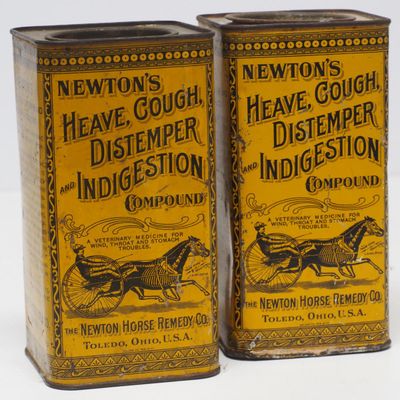 Sale Photo Thumbnail #322: (2) Newton's Compound tins