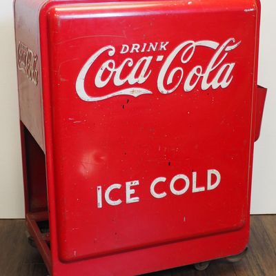 Sale Photo Thumbnail #60: Coca Cola floor model pop cooler