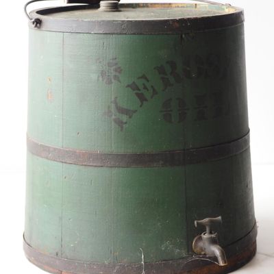 Sale Photo Thumbnail #304: 5-gallon wooden Kerosene Oil bucket