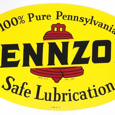 Sale Photo Thumbnail #14: Pennzoil Safe Lubrication oval sign