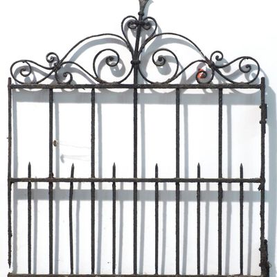 Sale Photo Thumbnail #92: Ornate cast iron fence gate