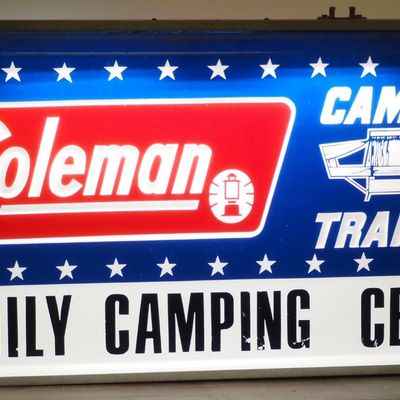 Sale Photo Thumbnail #345: Coleman Camping Trailer lighted sign