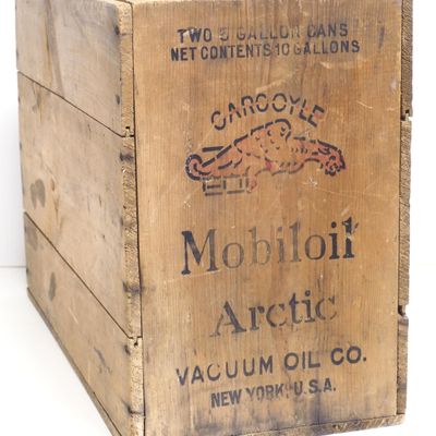Sale Photo Thumbnail #58: Gargoyle Mobiloil Arctic oil shipping box