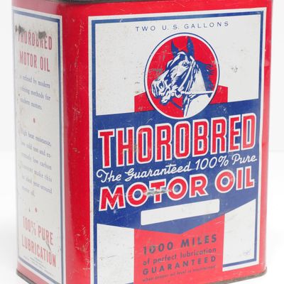 Sale Photo Thumbnail #161: 1-gallon Thorobred Motor Oil tin