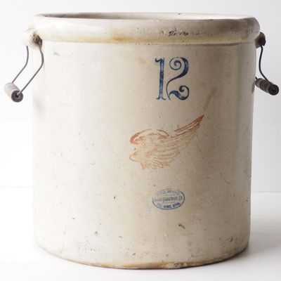 Sale Photo Thumbnail #229: 12-gallon Red Wing crock with handles