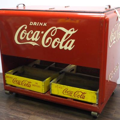 Sale Photo Thumbnail #157: Large double door Coca Cola cooler