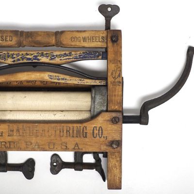 Sale Photo Thumbnail #37: Lovell child-size wooden wringer