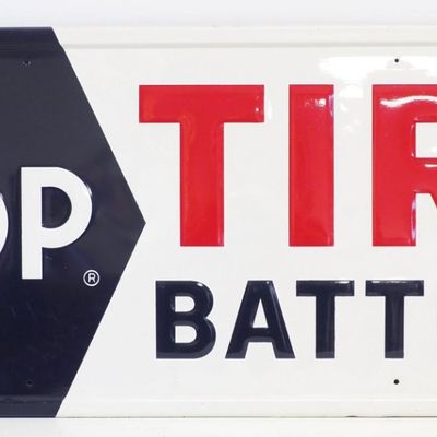 Sale Photo Thumbnail #196: Co-op Tires Batteries sign