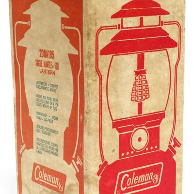 Sale Photo Thumbnail #151: NIB Coleman 200A red gas lantern