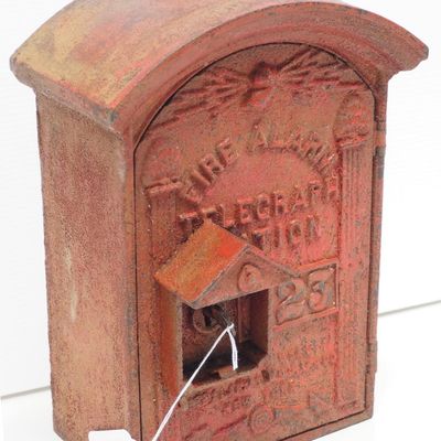 Sale Photo Thumbnail #17: Fire Alarm Telegraph Station cast iron alarm box