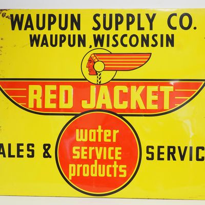 Sale Photo Thumbnail #110: Red Jacket Water Service Products sign