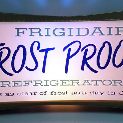 Sale Photo Thumbnail #252: Frigidaire Frost Proof Refrigerator lighted sign