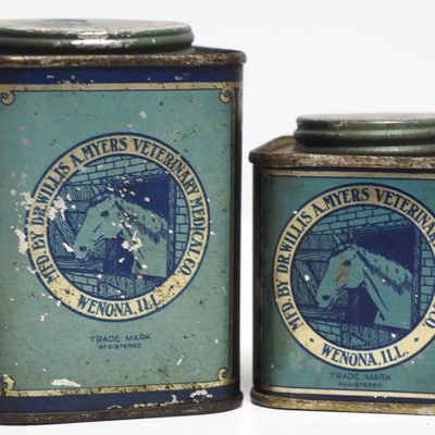 Sale Photo Thumbnail #311: (2) Dr Willis A Myer's tins