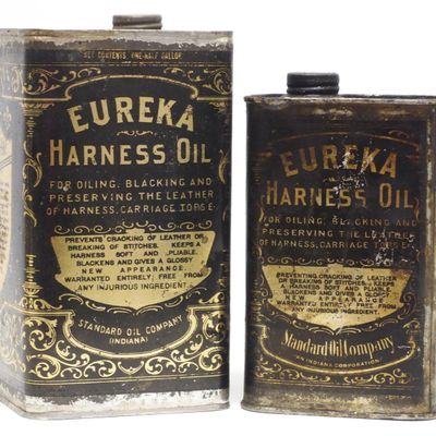 Sale Photo Thumbnail #308: (2) Eureka Harness Oil tins