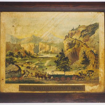 Sale Photo Thumbnail #117: Peter Schuttler framed cardboard print