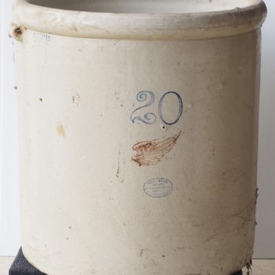 Sale Photo Thumbnail #224: 20-gallon Red Wing crock