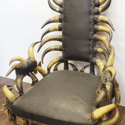 Sale Photo Thumbnail #279: Custom-made horn chair