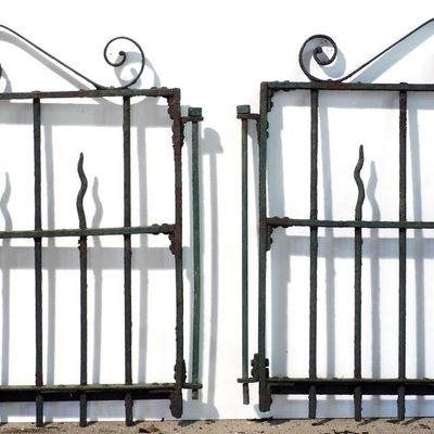 Sale Photo Thumbnail #261: (2) Cast iron fence gates
