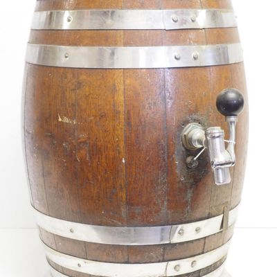 Sale Photo Thumbnail #105: Boweys Root Beer wooden dispenser barrel
