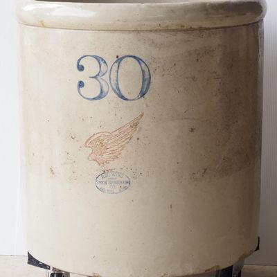 Sale Photo Thumbnail #228: 30-gallon Red Wing crock