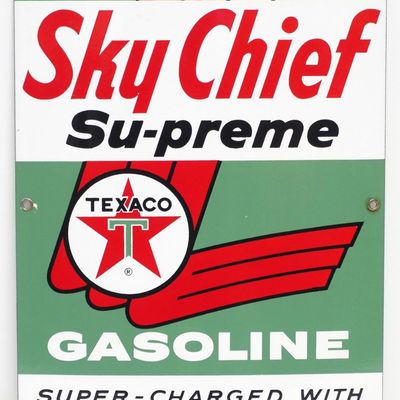 Sale Photo Thumbnail #10: Sky Chief Su-preme, Texaco sign