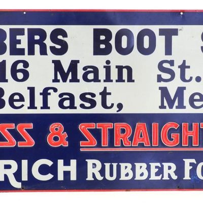 Sale Photo Thumbnail #400: Goodrich Rubber Footwear dealer sign