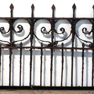 Sale Photo Thumbnail #135: Section of ornate cast iron fence