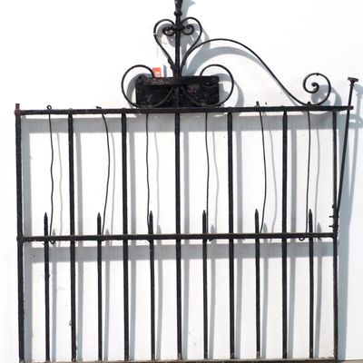 Sale Photo Thumbnail #85: Ornate cast iron fence gate