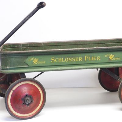 Sale Photo Thumbnail #317: Schlosser Flier "Oak Grove" child's pull wagon